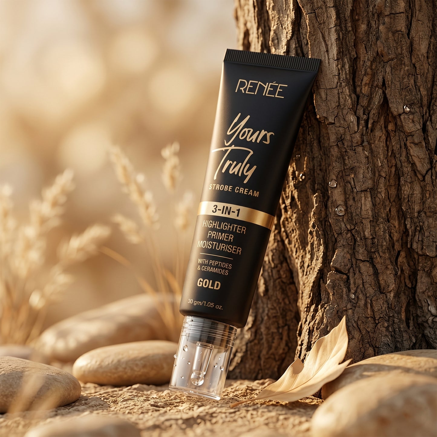 RENÉE Yours Truly 3-in-1 Strobe Cream – Gold (30g)