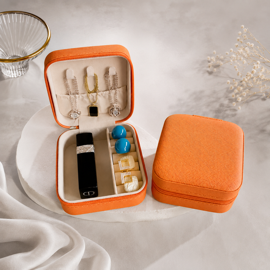 Portable Travel Jewelry Organizer Case